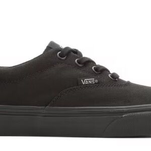 Vans Women’s All-Black Canvas Sneakers